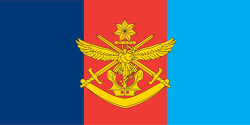 Tri Service flag - army, navy, airforce